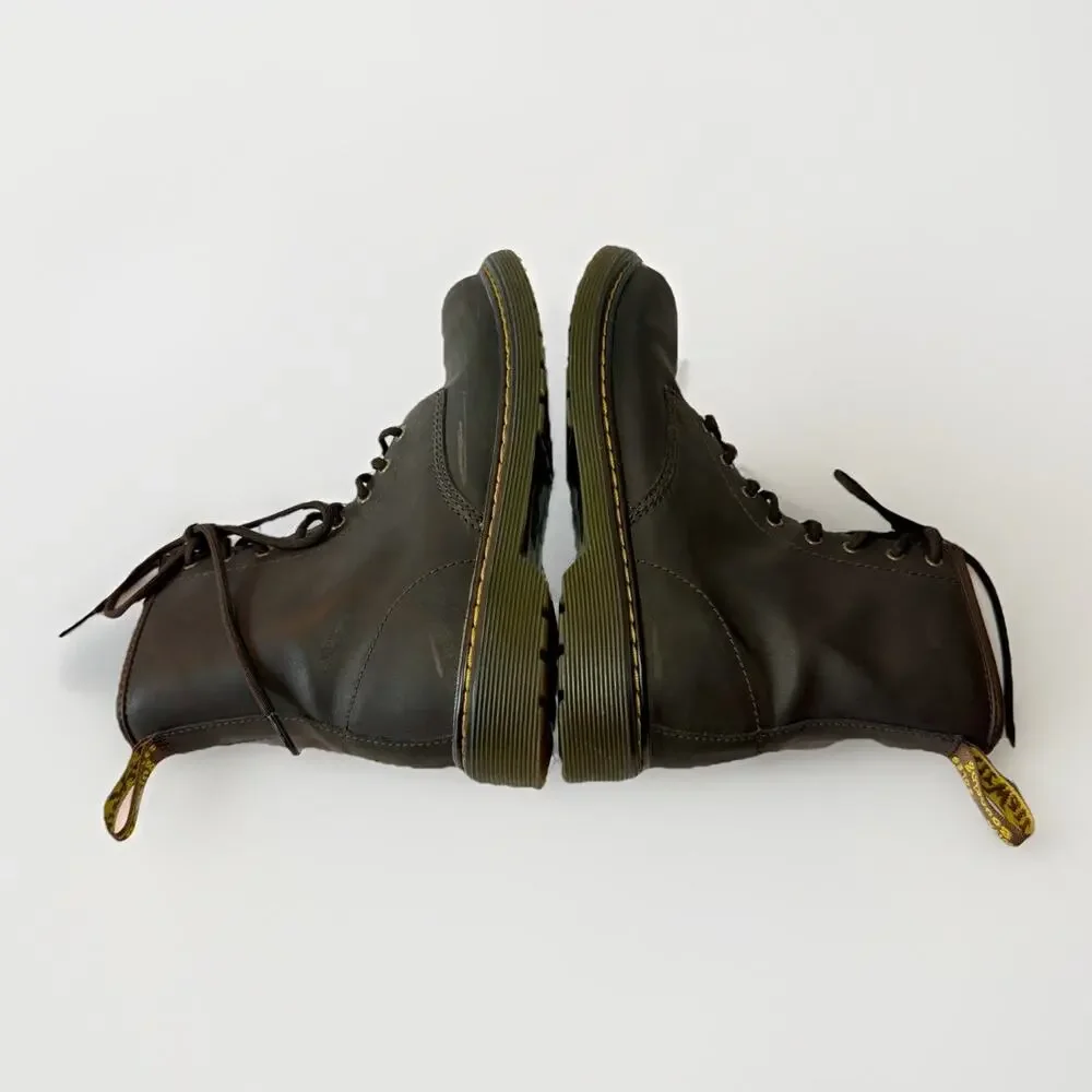 Dr. Doc Martens Youth Leather Lace-Up Zip Ankle Combat Boots Size 6 US 1460 Y - Picture 6 of 11